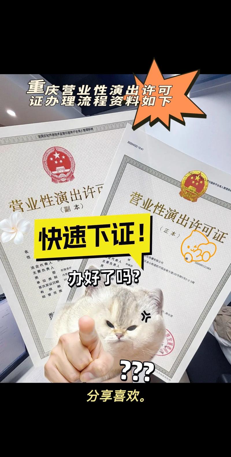 重庆营业性演出许可证办理流程资料如下.哪些行业需要办营业性演
